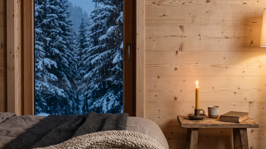 Illustrative image for Arctic TreeHouse Hotel: Shingled nests on stilts, every bed facing north into the forest and the aurora