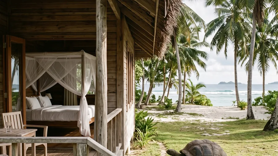 Illustrative image for Bird Island Lodge: A coral island at the northern edge of the Seychelles, shared with a million seabirds