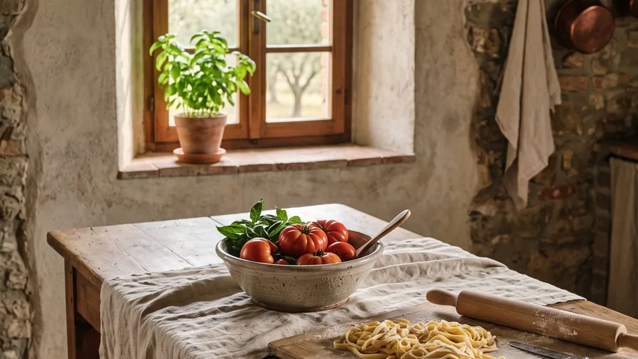 Illustrative image for Lupaia: Twelve rooms on a Tuscan hilltop facing Montepulciano, run by an Austrian couple